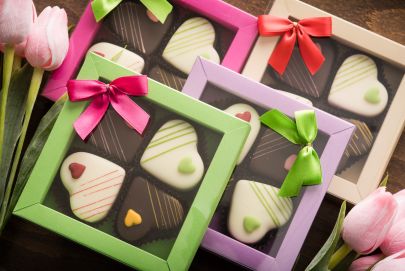 Nougat Hearts, 4 pcs.