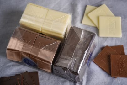 Schokoplättchen gemischt 450 Gramm 